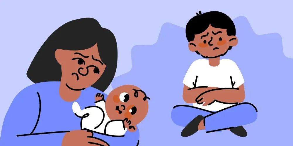 I sometimes get angry at my older child. What can I do?