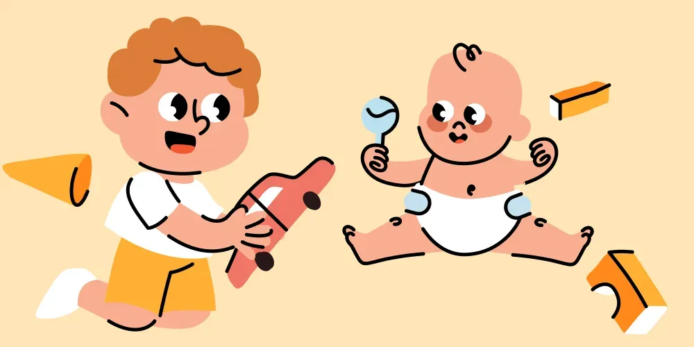 Your older child’s only responsibility is to be a kid