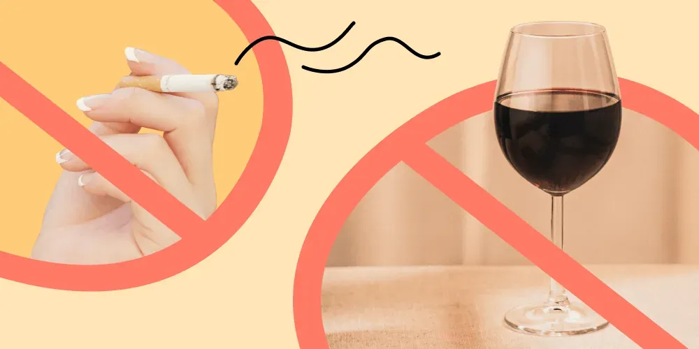 Does drinking alcohol and smoking affect conception?