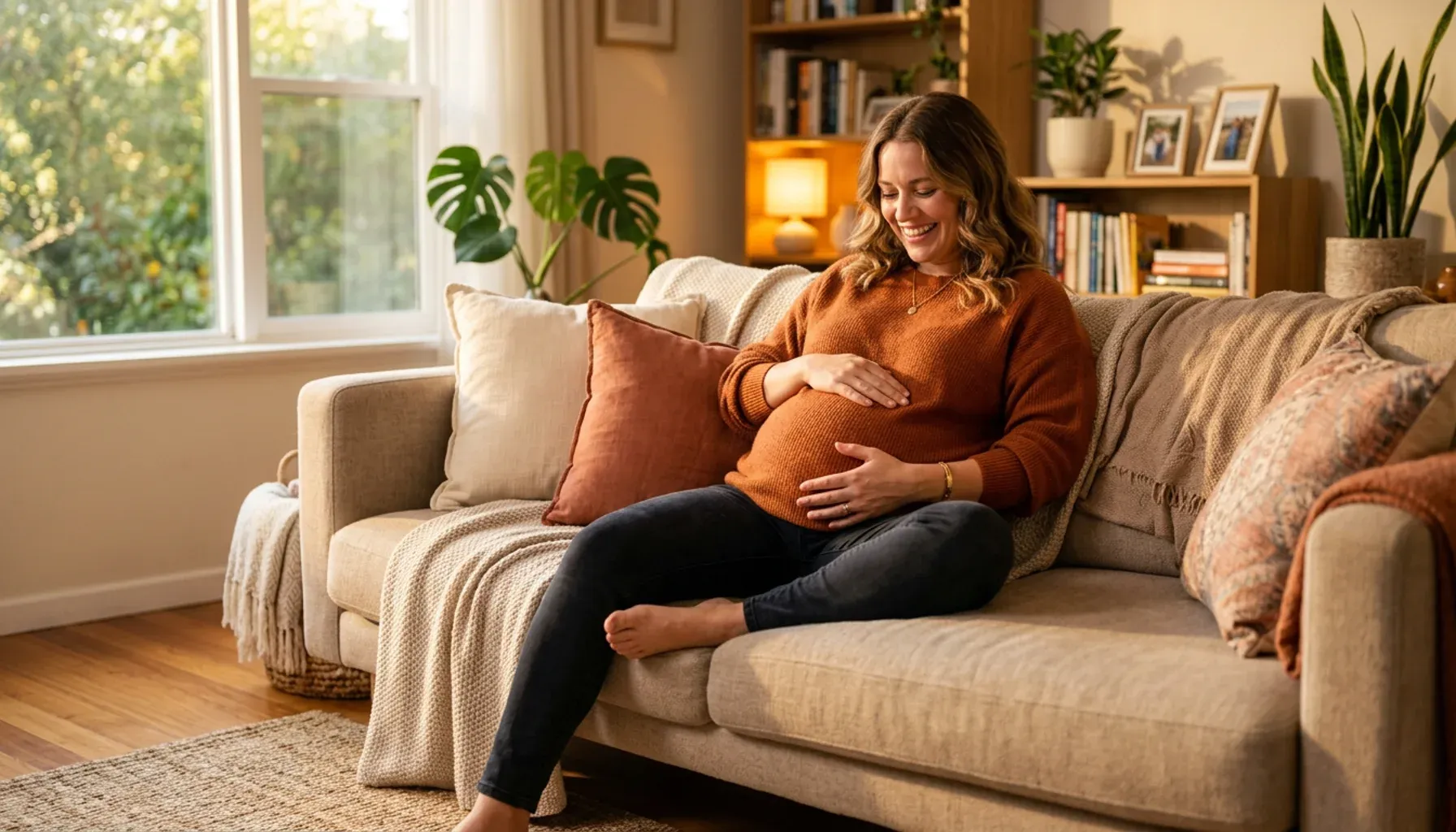 You can feel your baby move