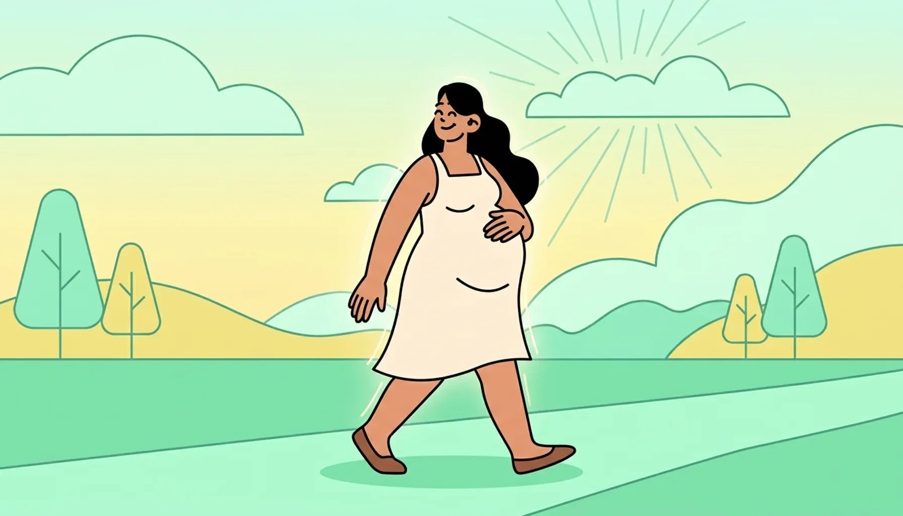 The most comfortable stage of pregnancy