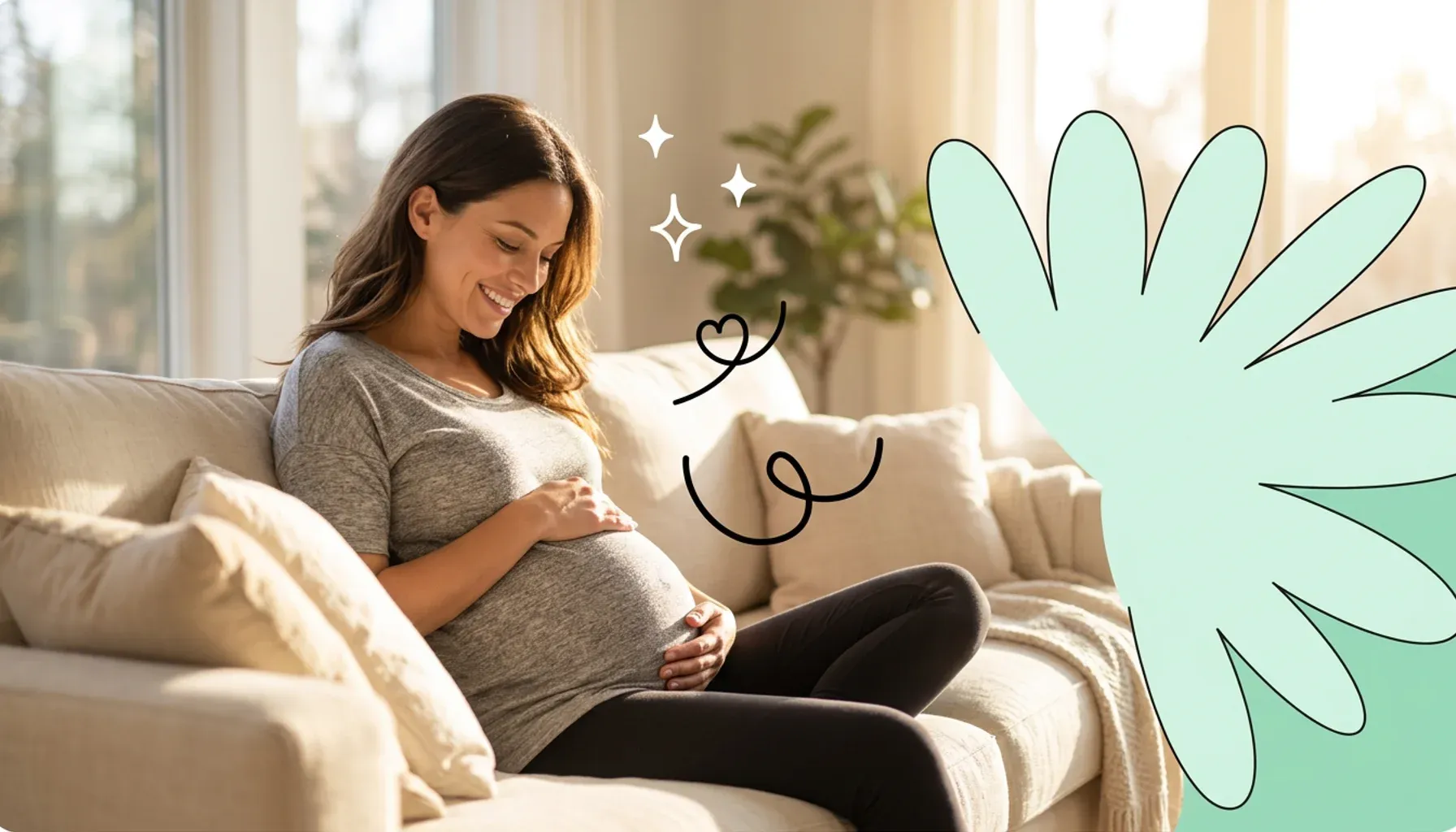 Next up, the calmest stage of pregnancy!