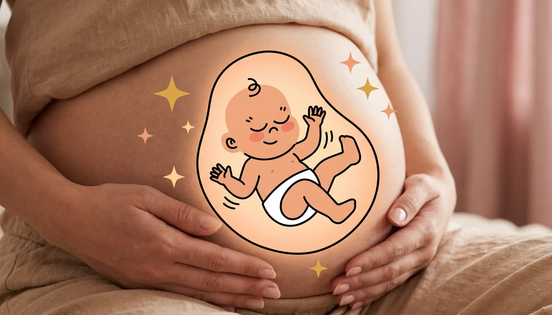 Baby now kicks and flutters!