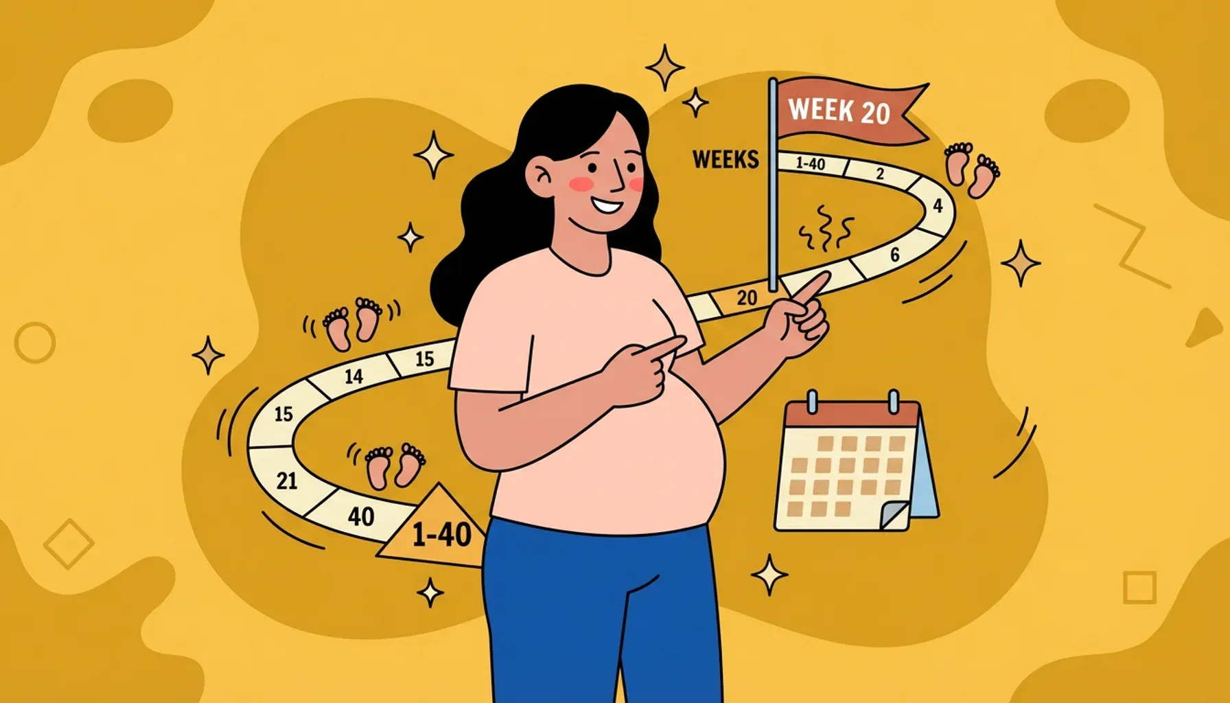 You crossed the midpoint of your pregnancy