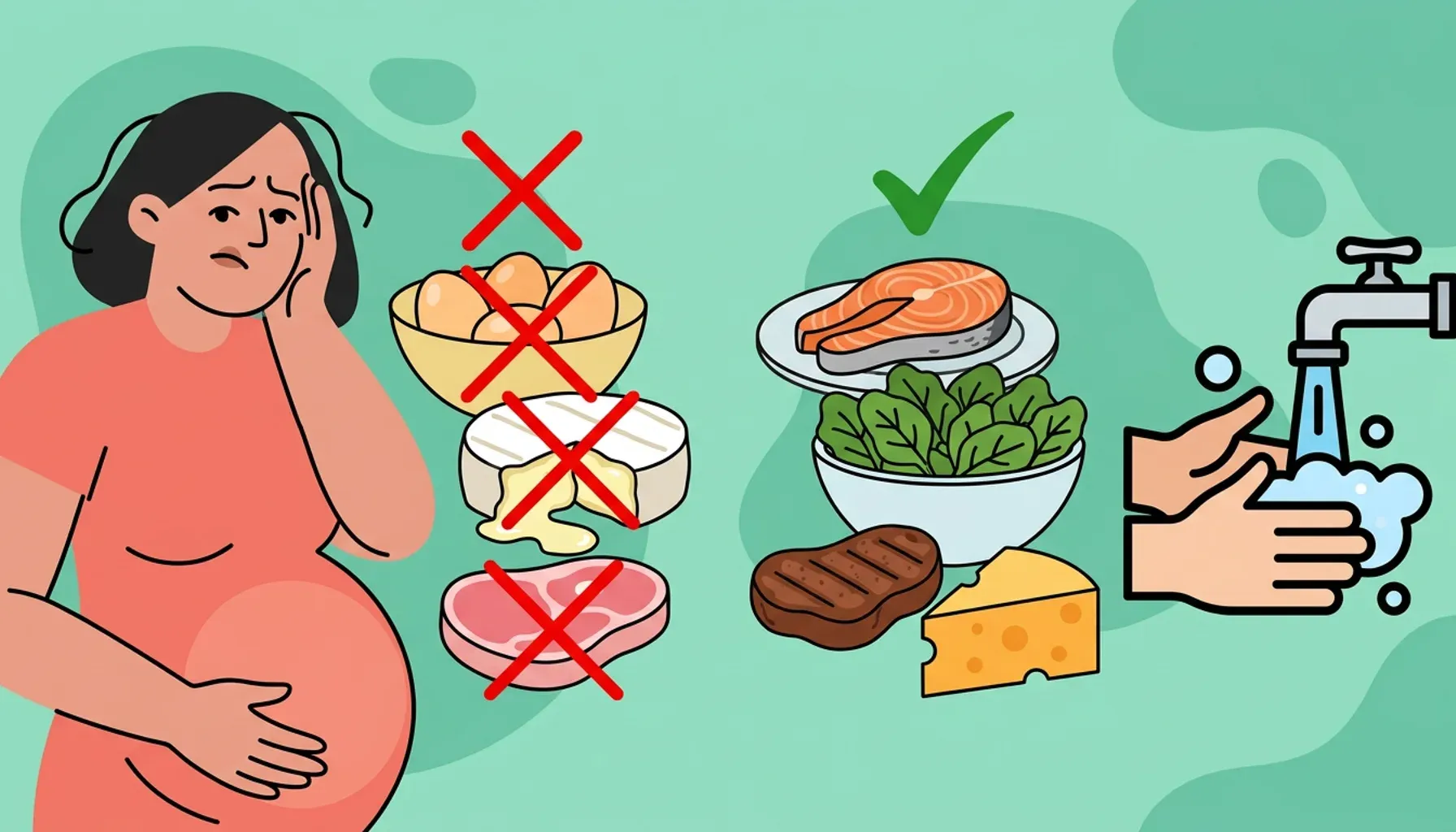 Can food poisoning affect the outcome of the pregnancy?
