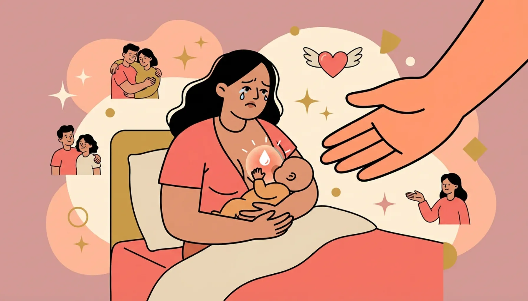 Baby blues and lactostasis