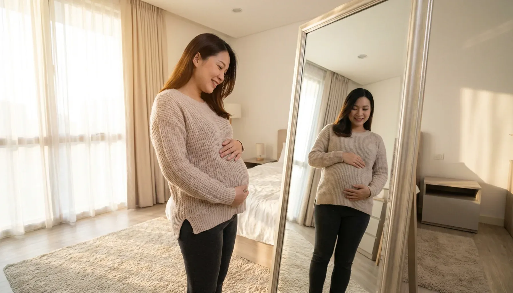 Your belly continues to grow and your body changes