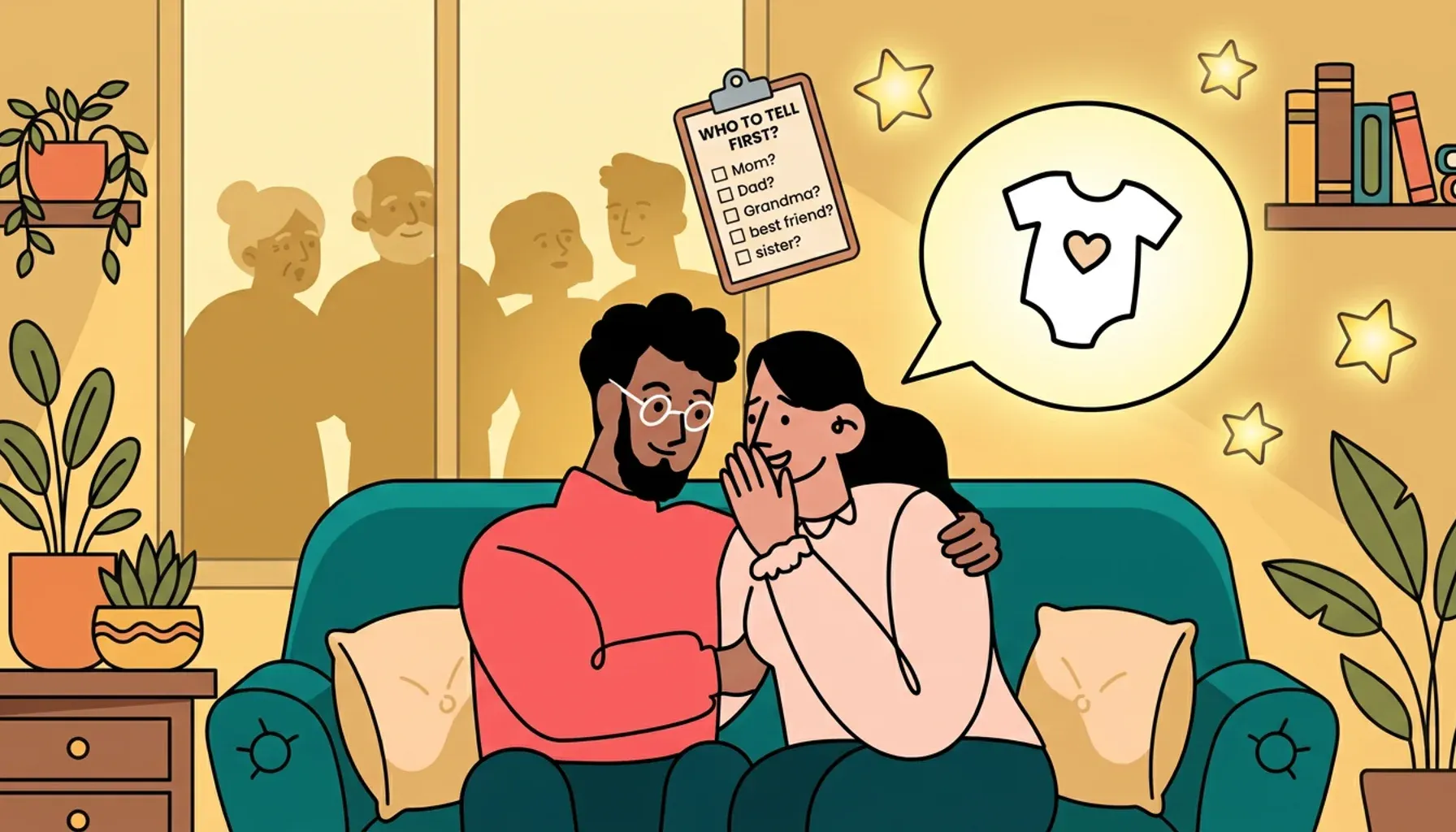 Decide in advance who you will tell about the pregnancy