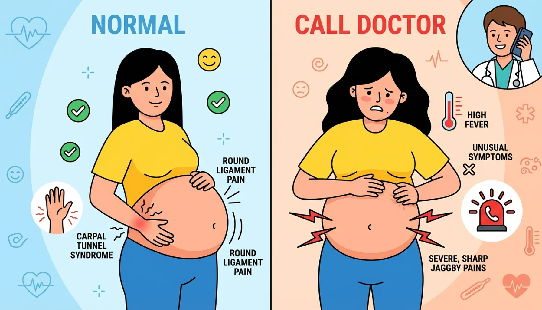 Pain that’s to be expected and when to call the doctor