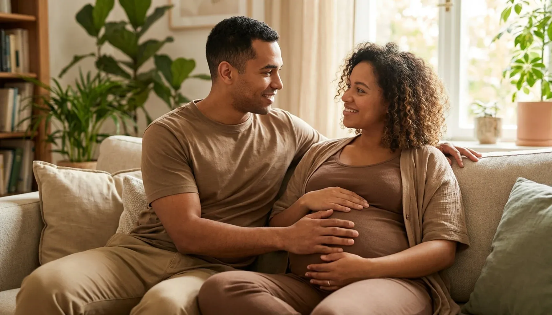 Touch your partner’s belly more often