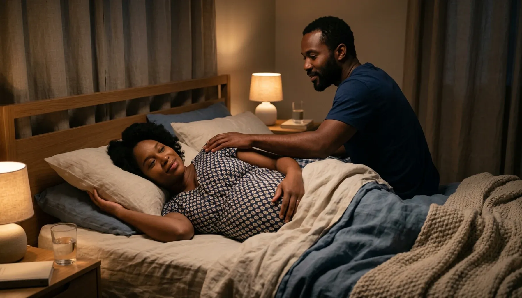 Wake your partner up if she falls asleep on her back