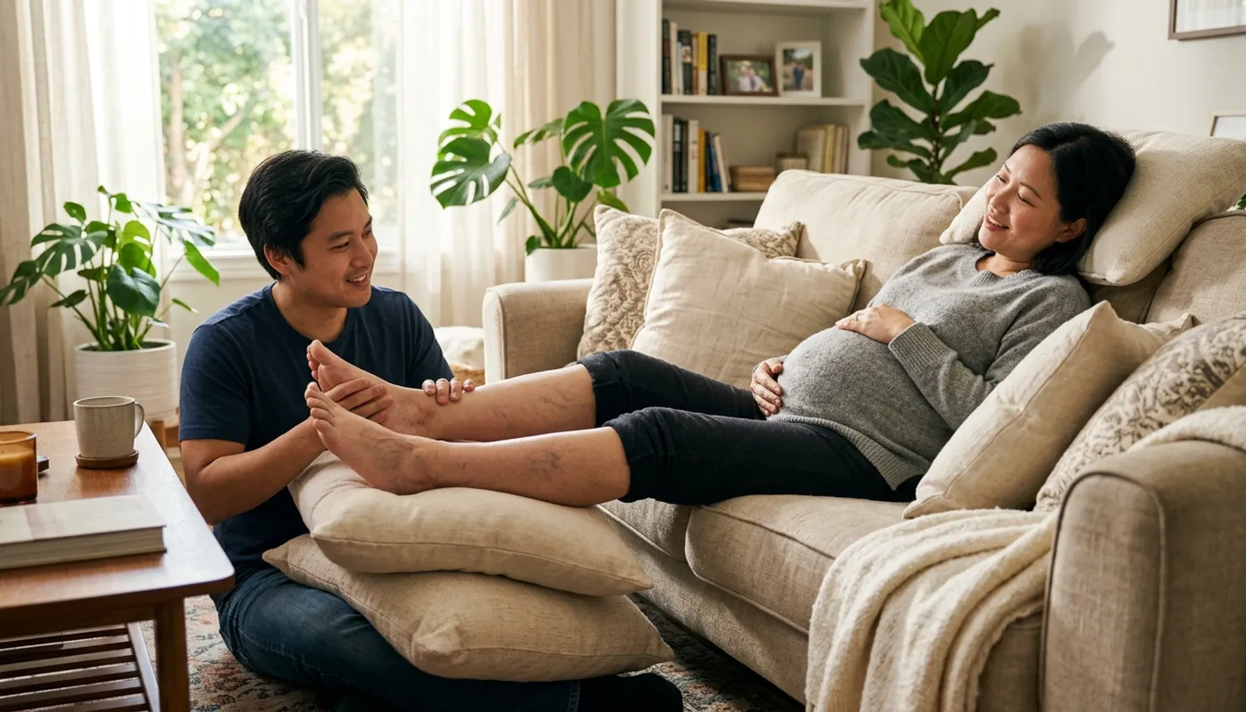 Helping your partner with varicose veins