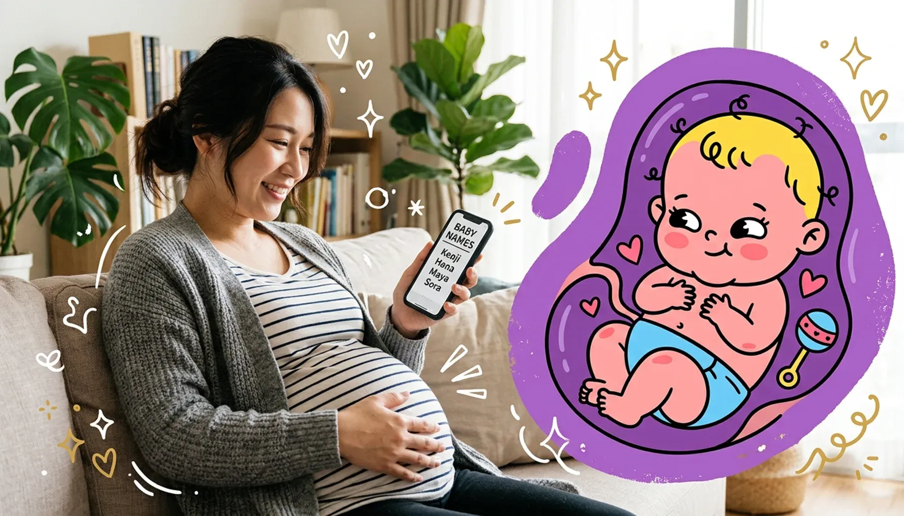 Baby’s unique features are more distinguishable