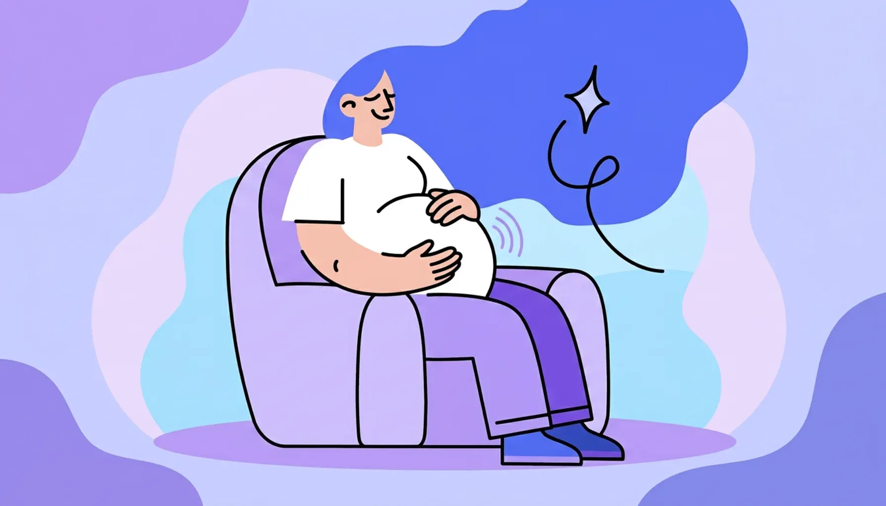 The baby can hear mom’s heartbeat!