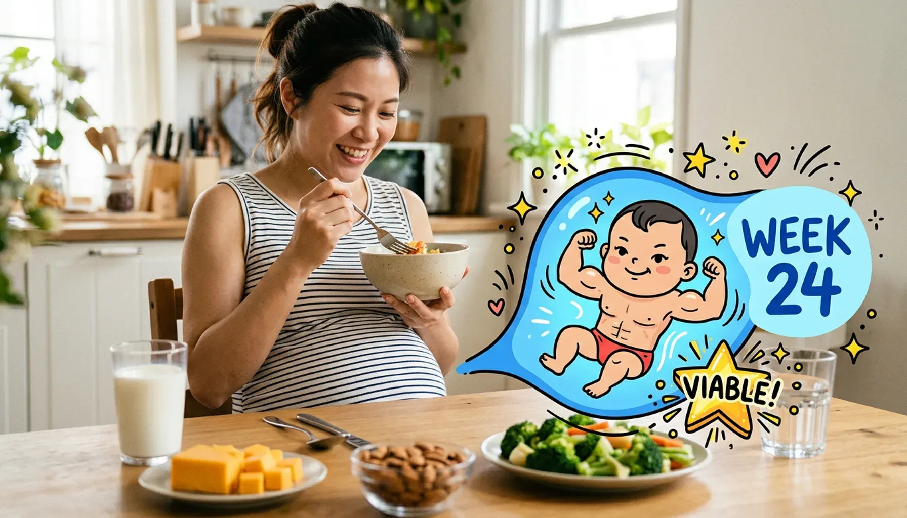 The baby is getting stronger