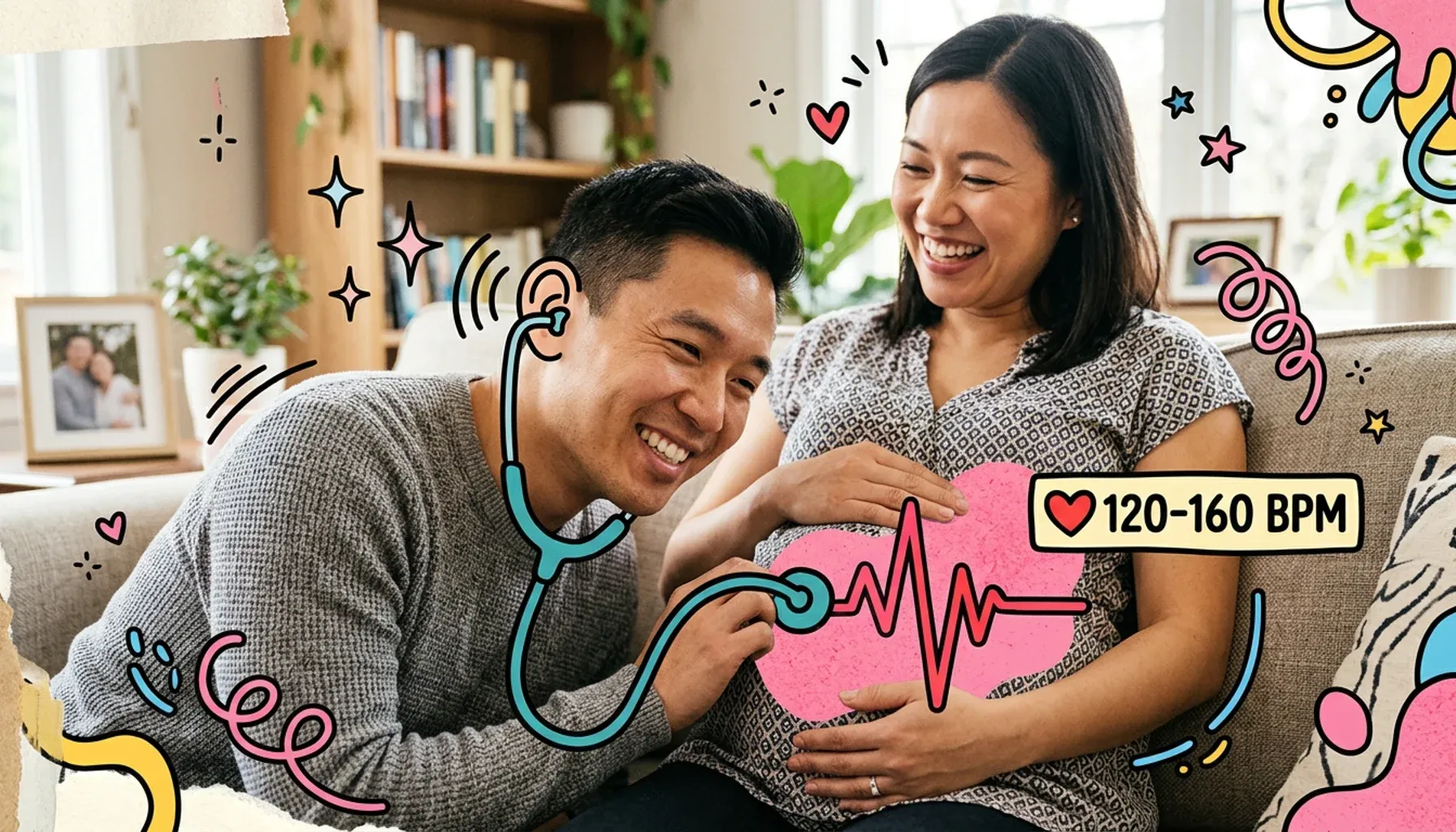 You can hear the baby's heartbeat yourself