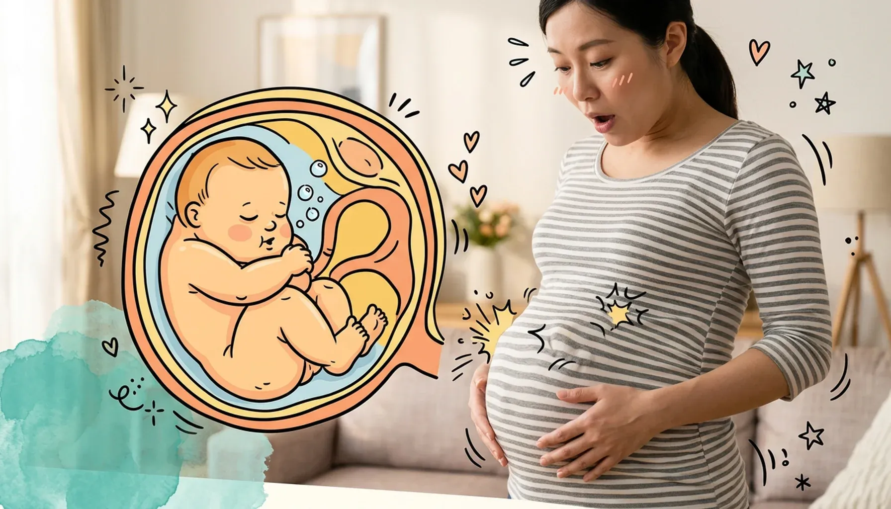 The baby is almost ready for birth