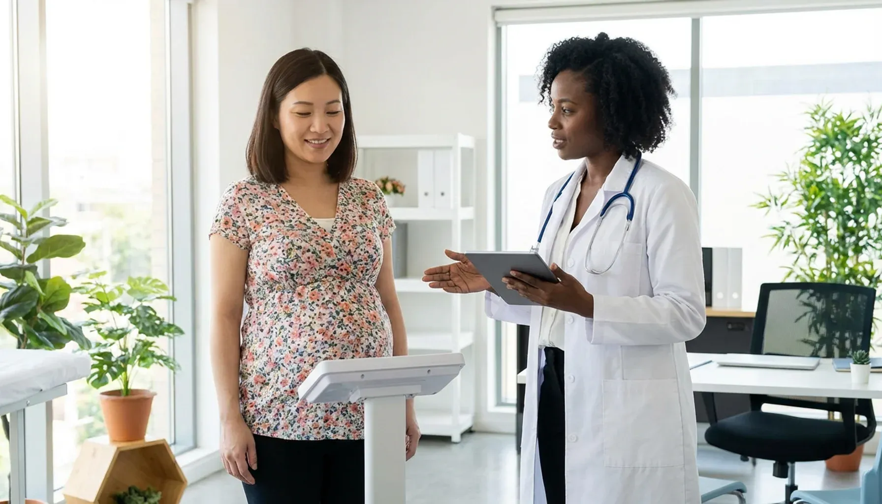 You are starting to gain pregnancy weight