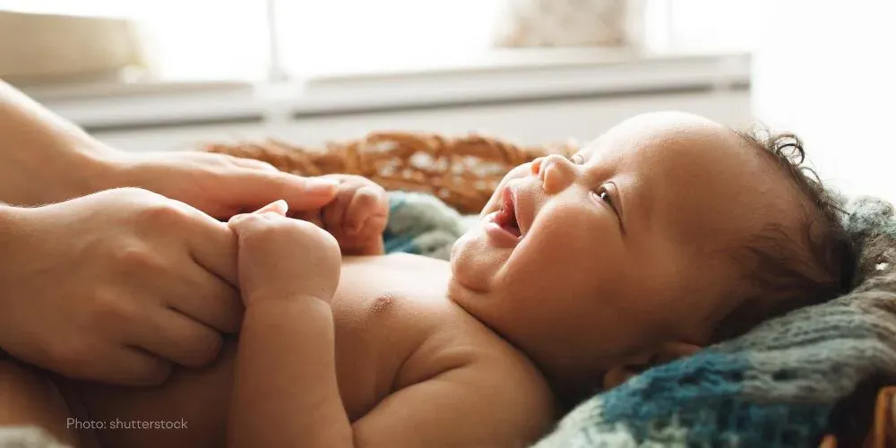 How to play with your two-month-old baby